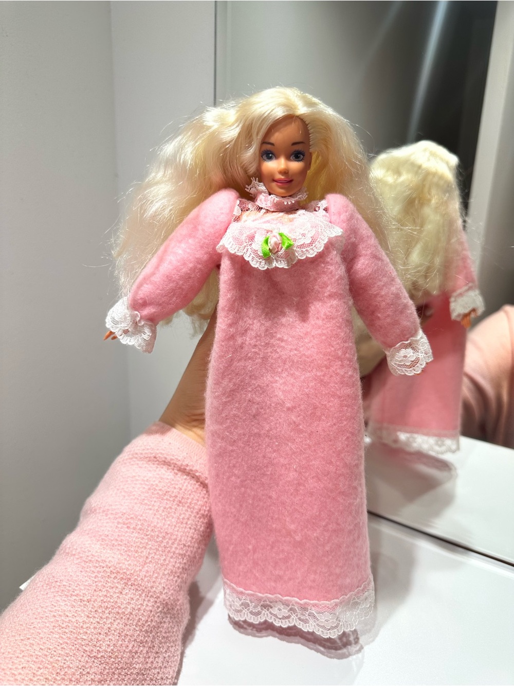 Mint Vintage 90s Soft-Body Bedtime Barbie Doll Night Gown 1993